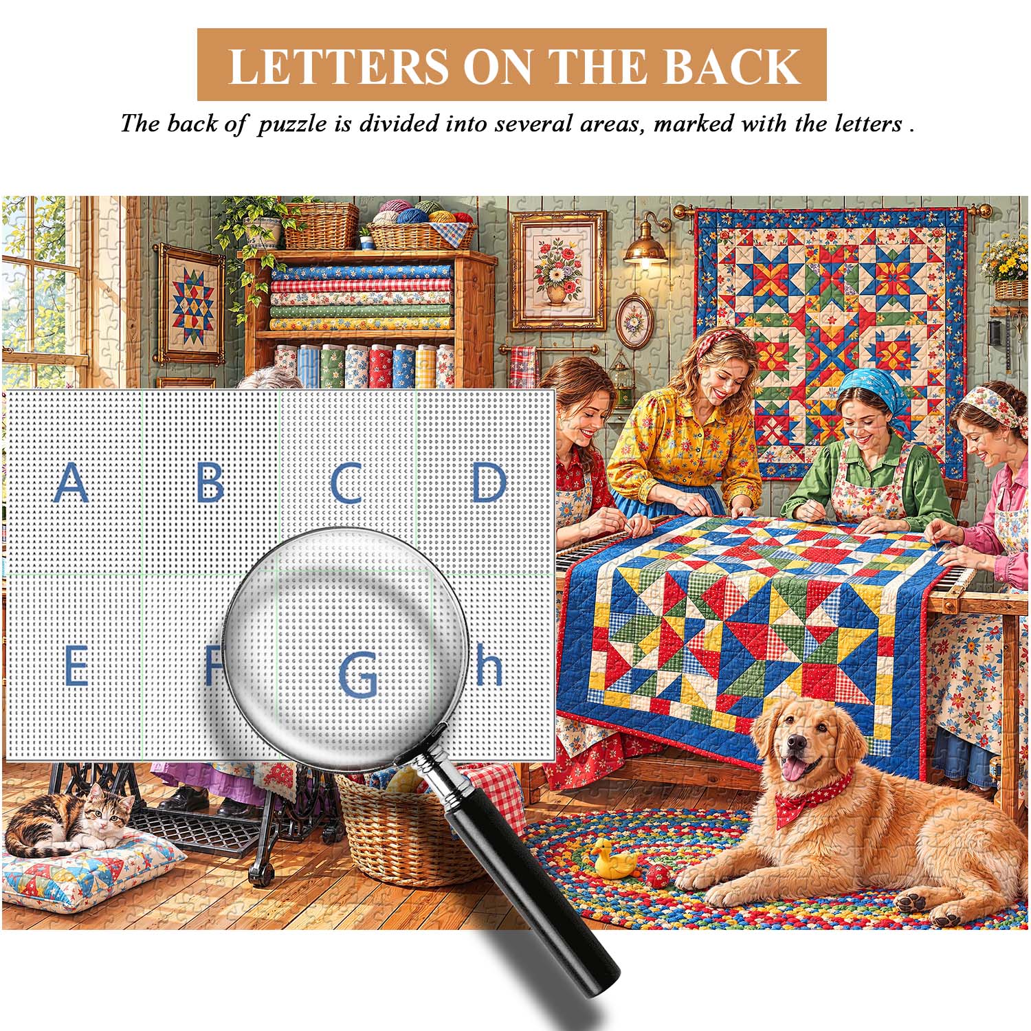 Quilt Circle Jigsaw Puzzle 1000 Piece