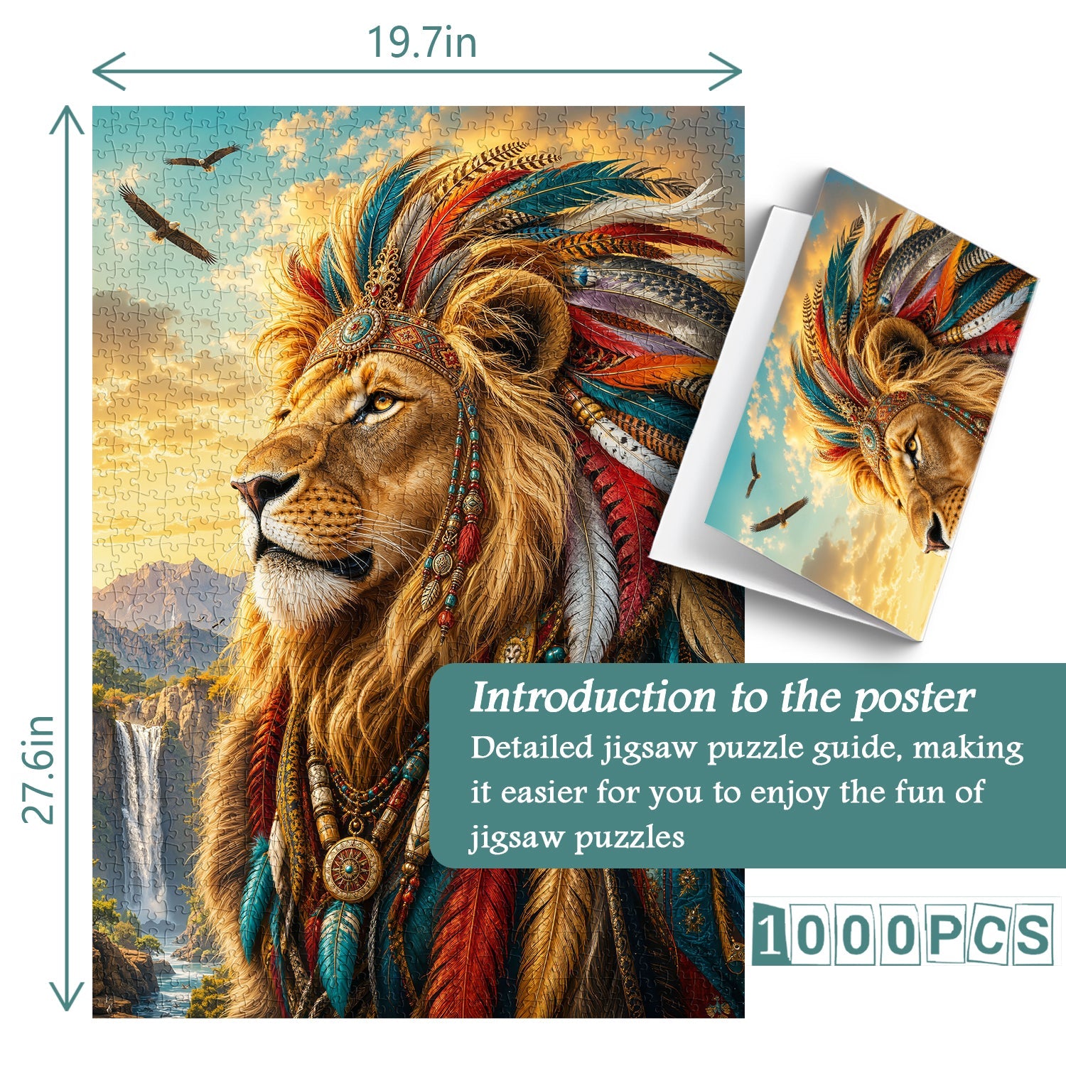 Sacred Lion Jigsaw Puzzle 1000 Piece