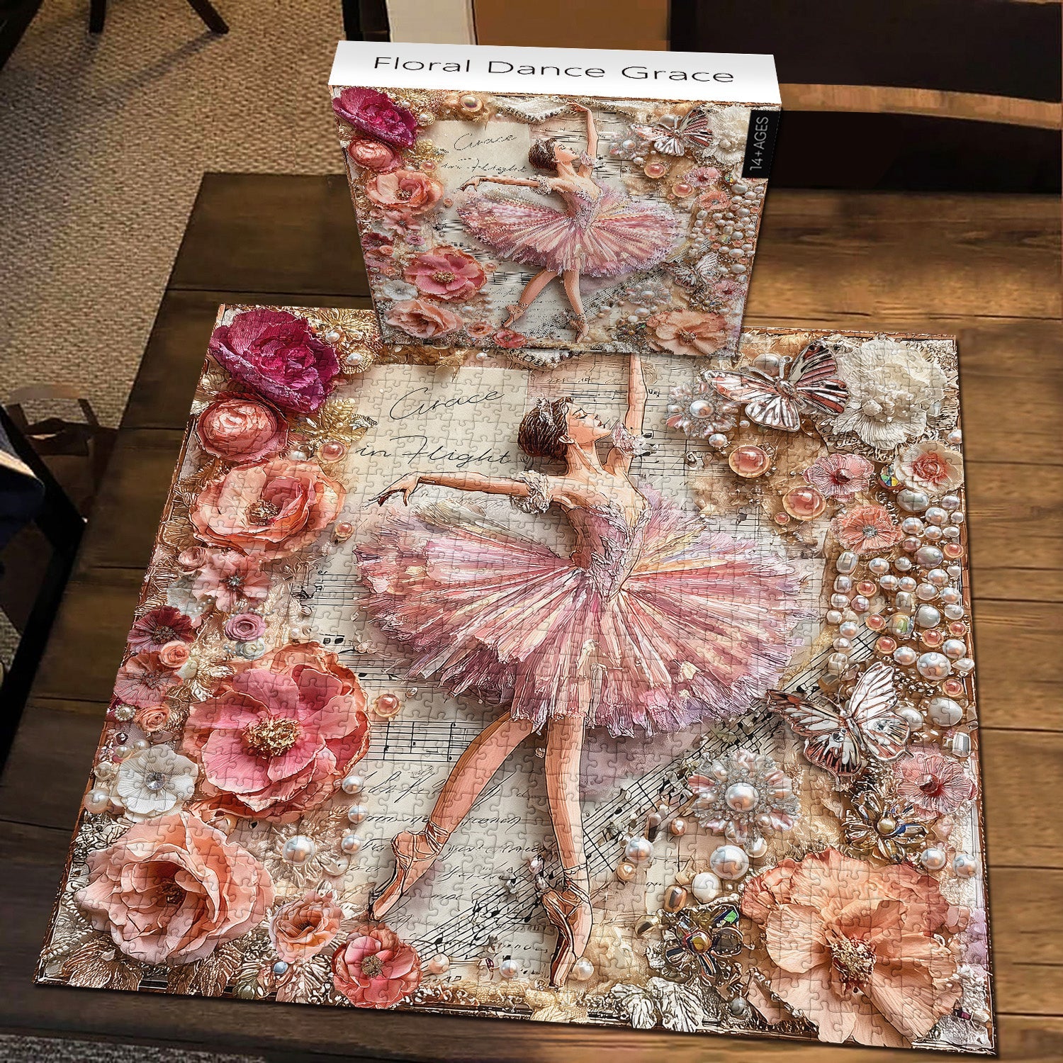 Puzzle 1000 Pièces Floral Dance Grace