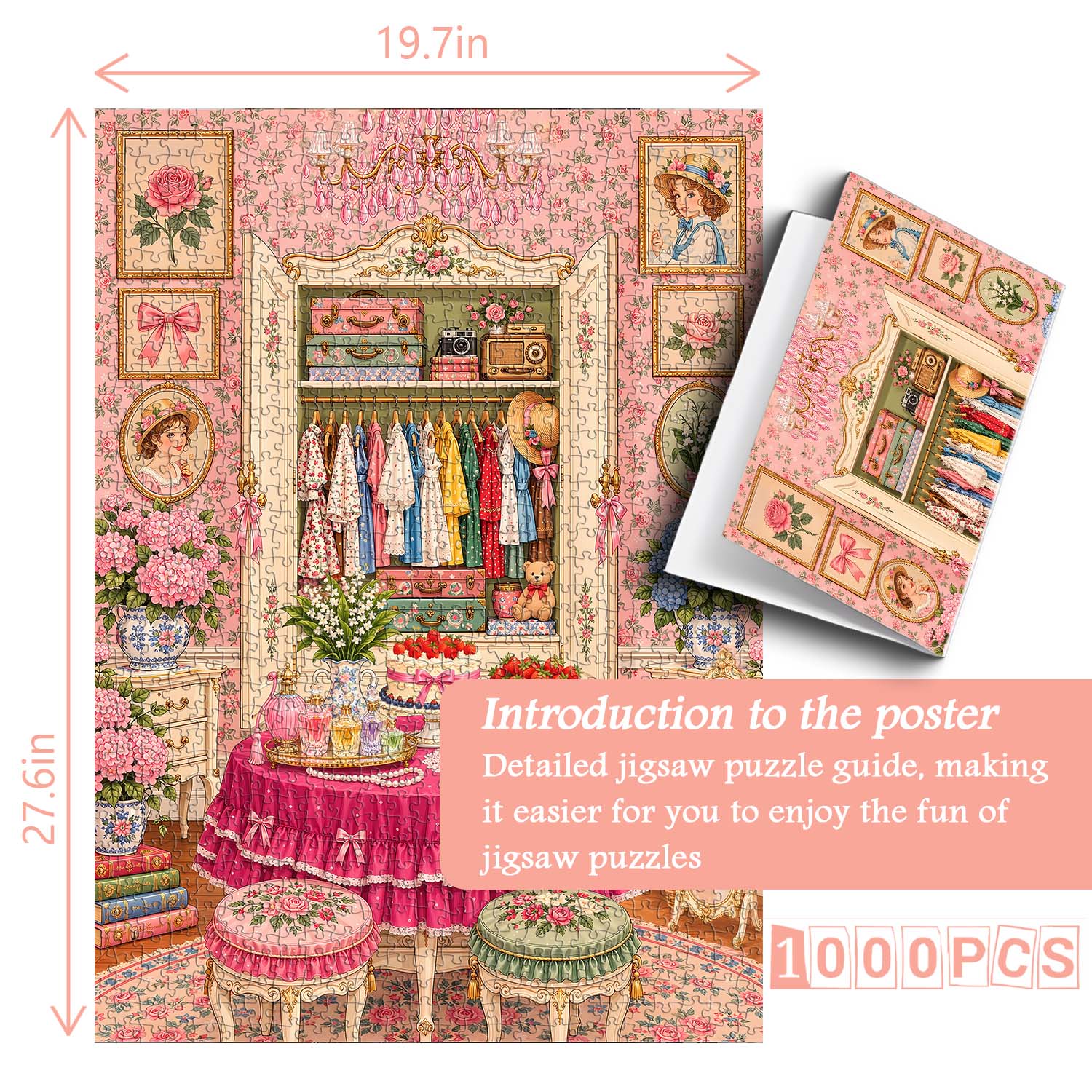Floral Boudoir Jigsaw  Puzzle 1000 Piece