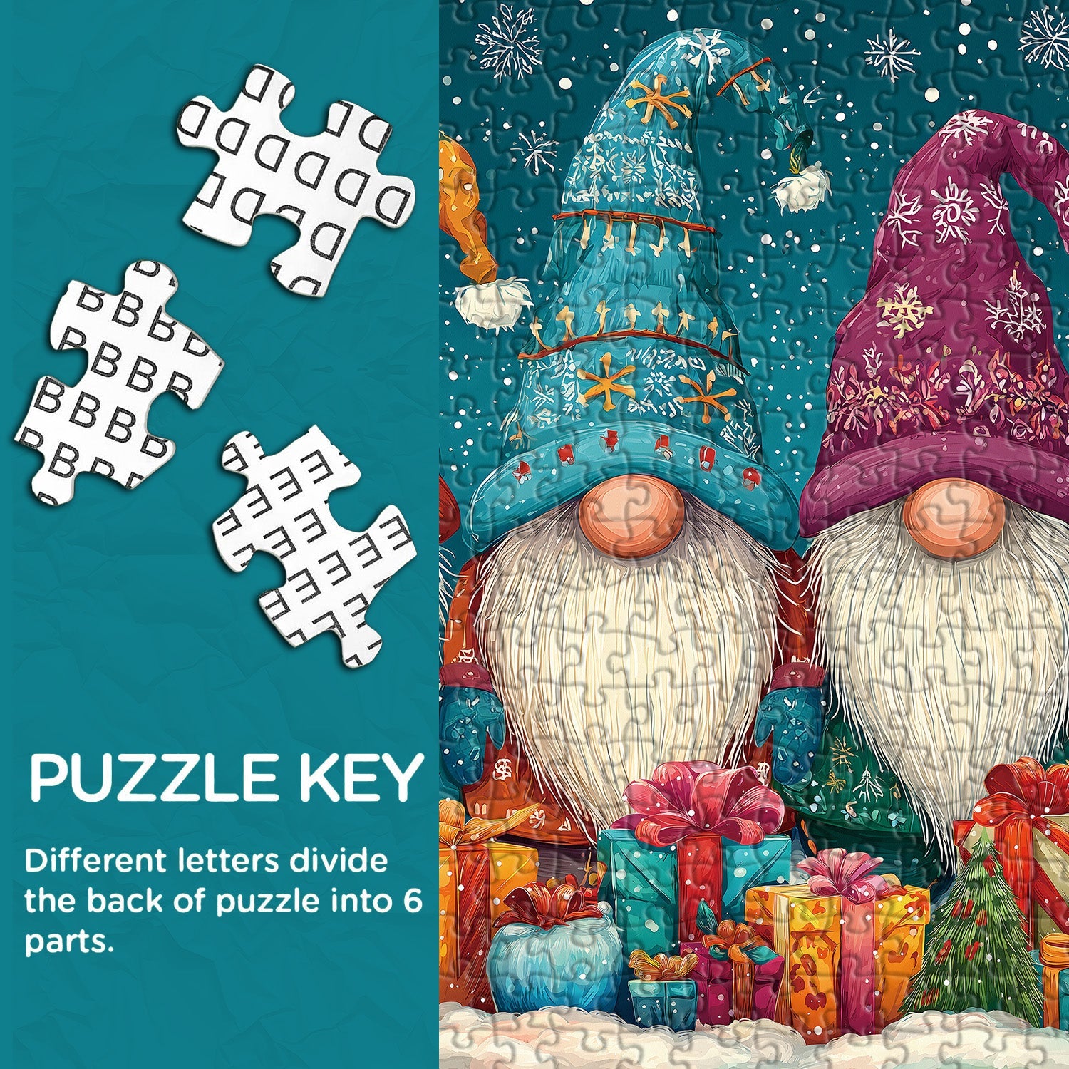 Jolly Snow Gnome Jigsaw Puzzles 1000 Pieces