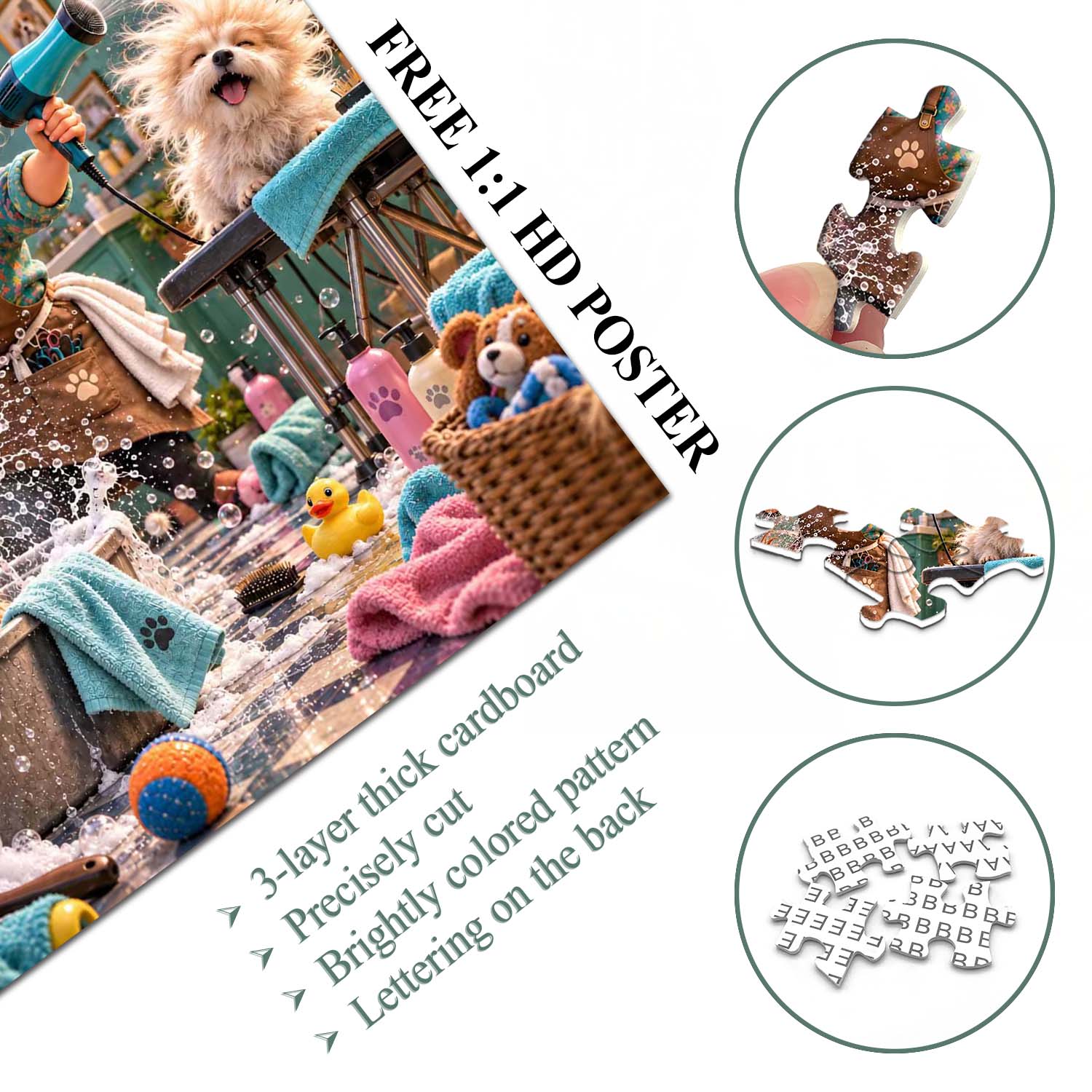 Bath Time Mayhem Jigsaw Puzzle 1000 Piece