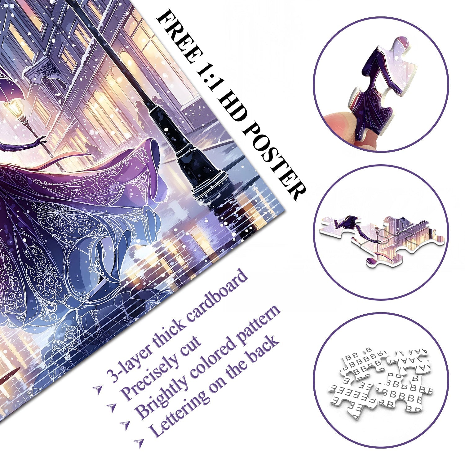 Winter Nocturne Jigsaw Puzzle 1000 Piece