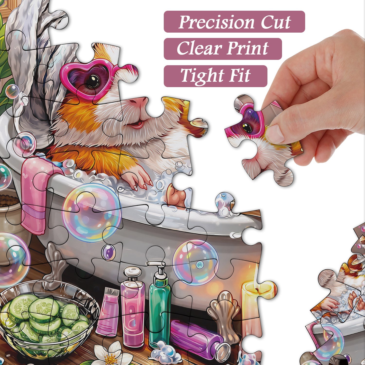Bathing Guinea Pig Jigsaw Puzzle 1000 Pieces