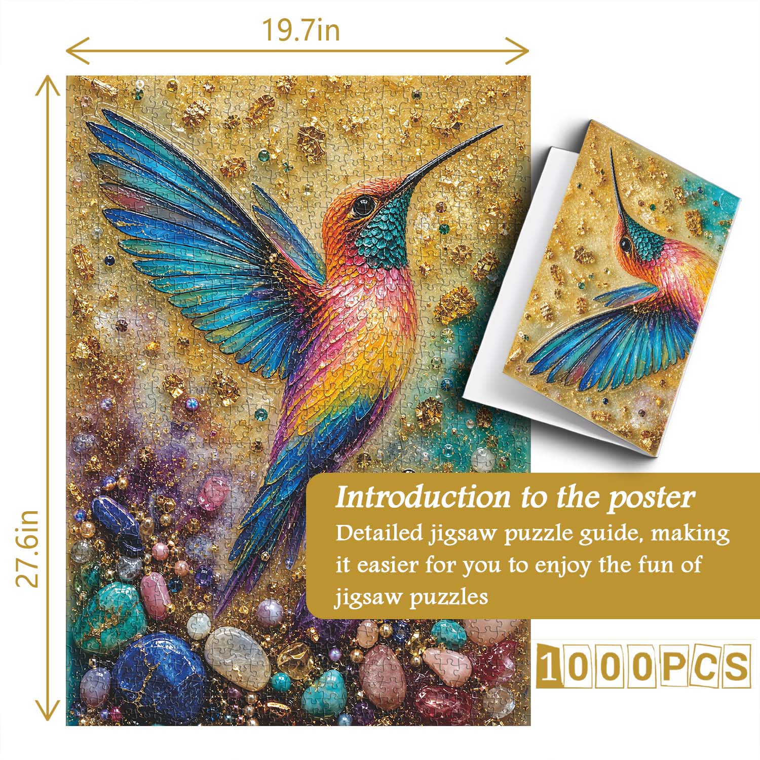 Gem Hummingbird Jigsaw Puzzle 1000 Piece