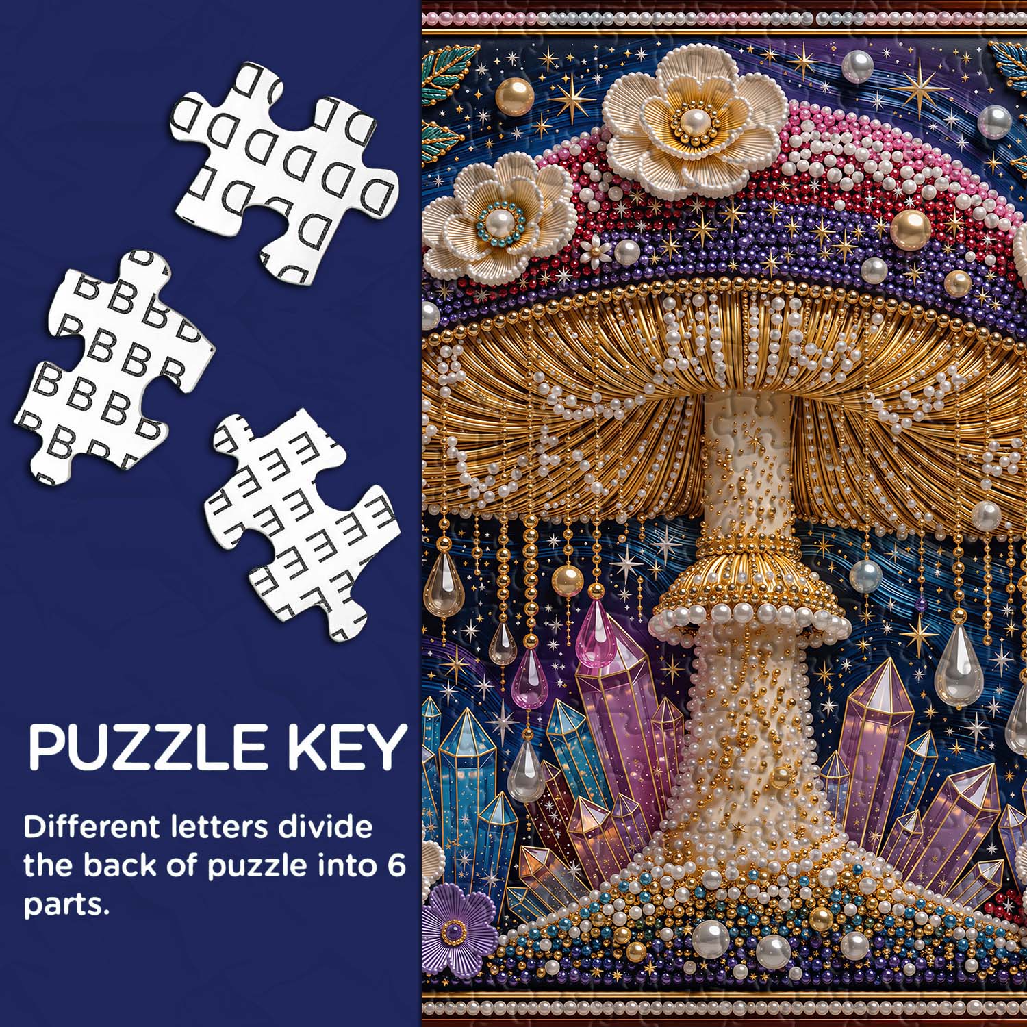 Beaded Mushroom Jigsaw Puzzle 1000 Piece