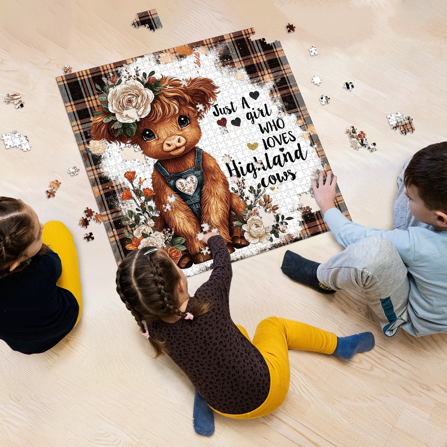 Floral Calf Jigsaw Puzzle 1000 Pieces