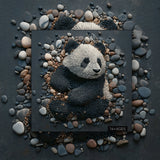 Rock Art Panda Jigsaw Puzzles 1000 Pieces