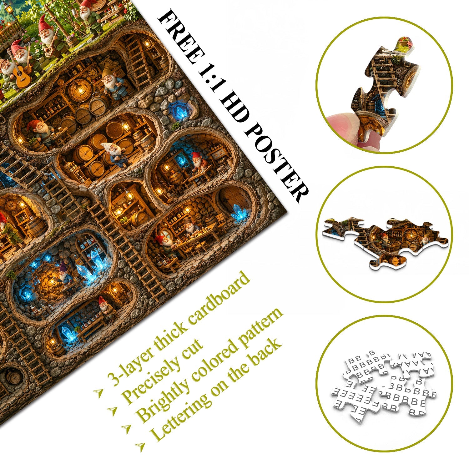 Cave Dwelling Jigsaw  Puzzle 1000 Piece