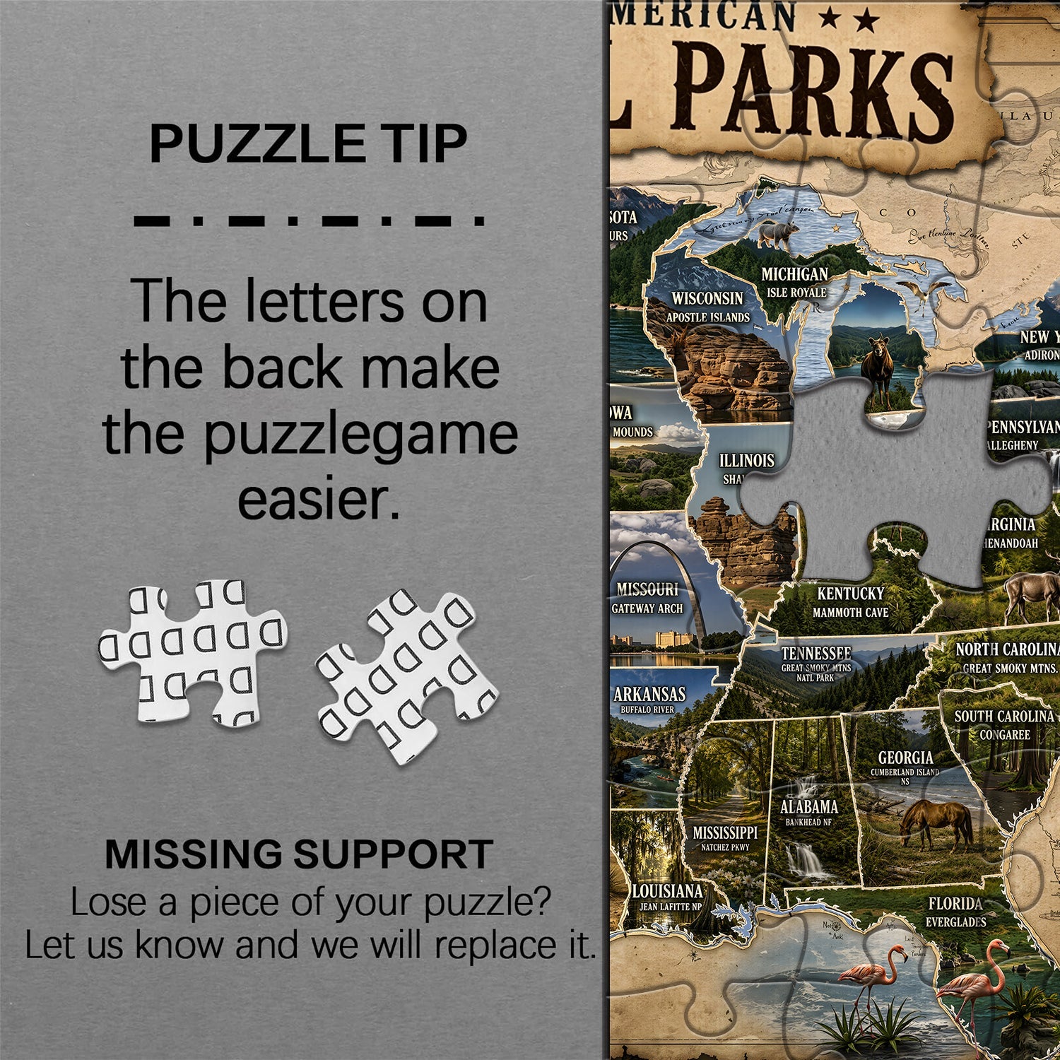 American Parks Jigsaw Puzzle 1000 Piece