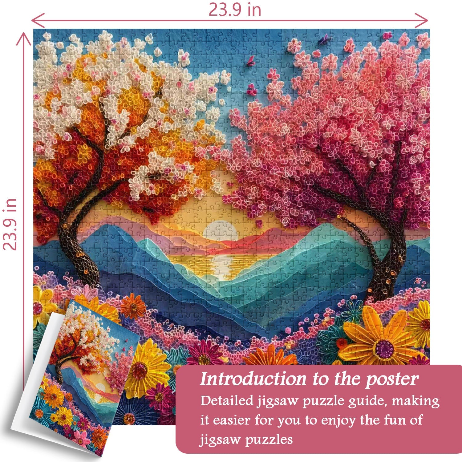 Diamond Paper Bloom Jigsaw Puzzle 1000 Pieces