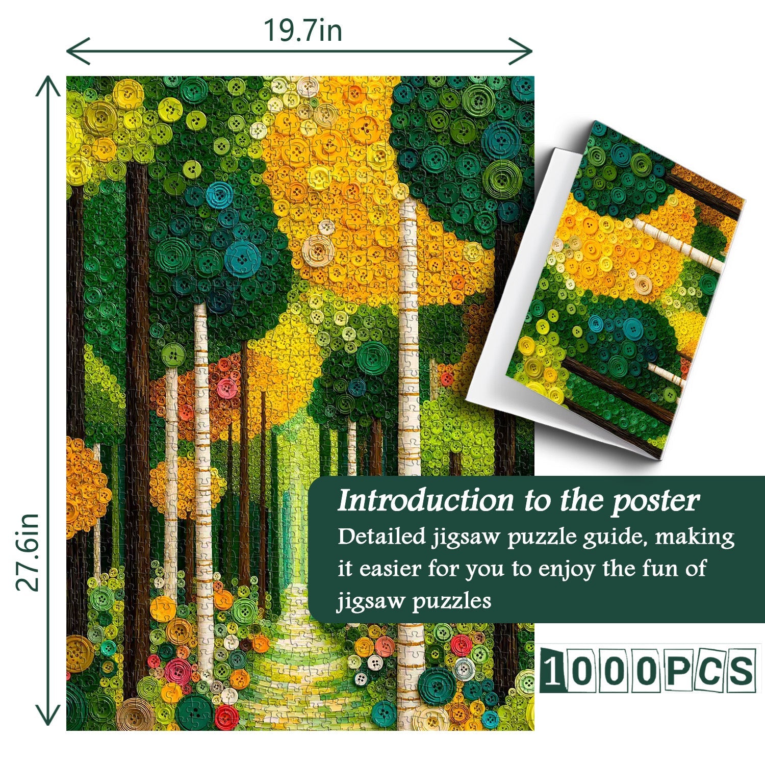 Sunlit Path Jigsaw Puzzle 1000 Pieces