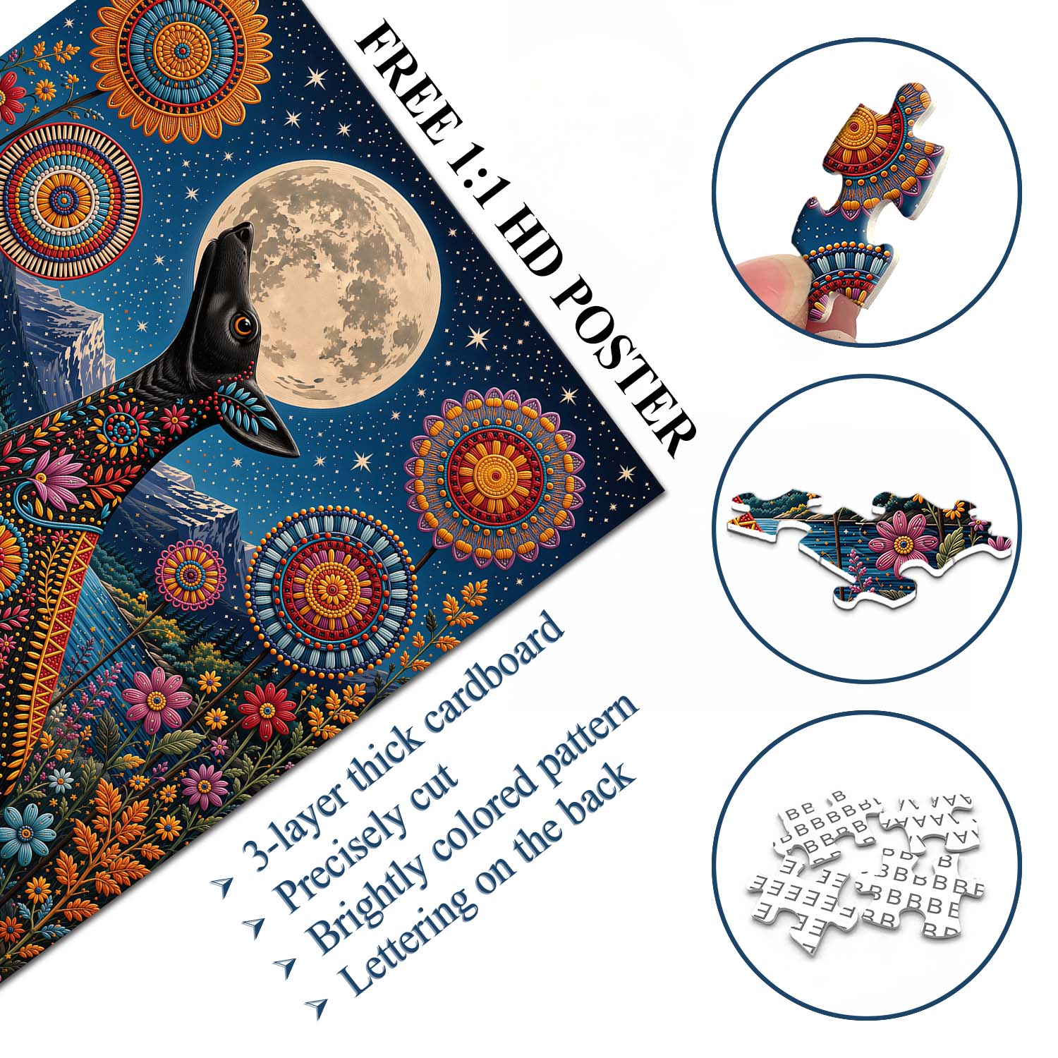 Moon Hound Jigsaw Puzzle 1000 Piece