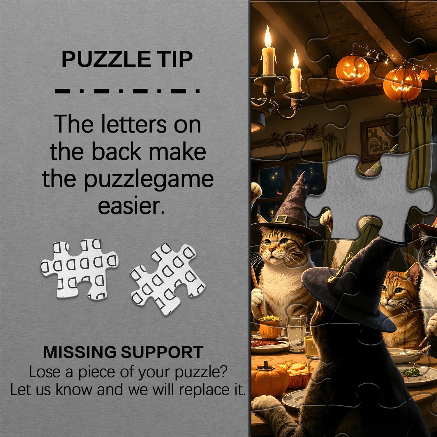 Witch Cat Feast Jigsaw Puzzle 1000 Piece
