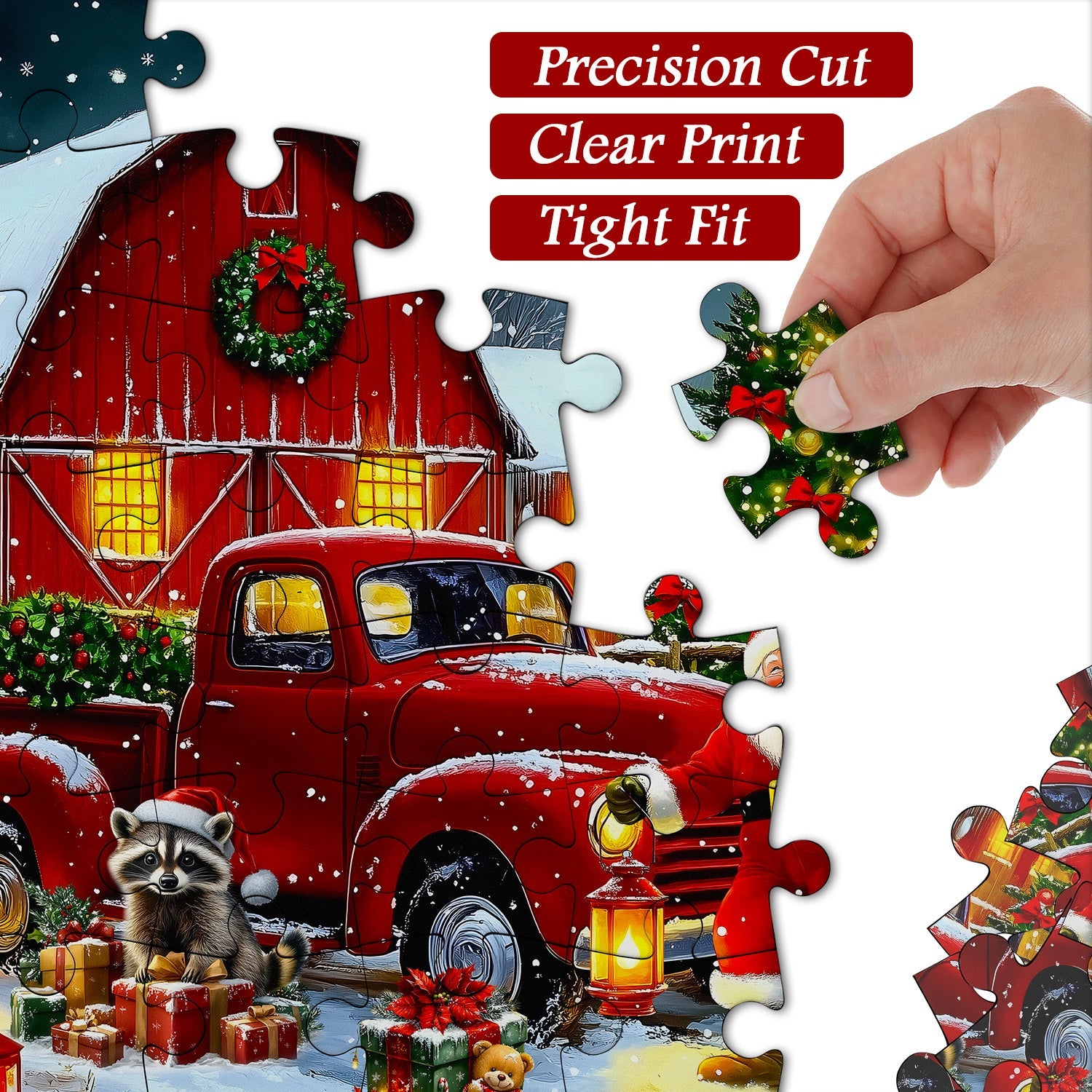 Merry Christmas Night Jigsaw Puzzle 1000 Piece