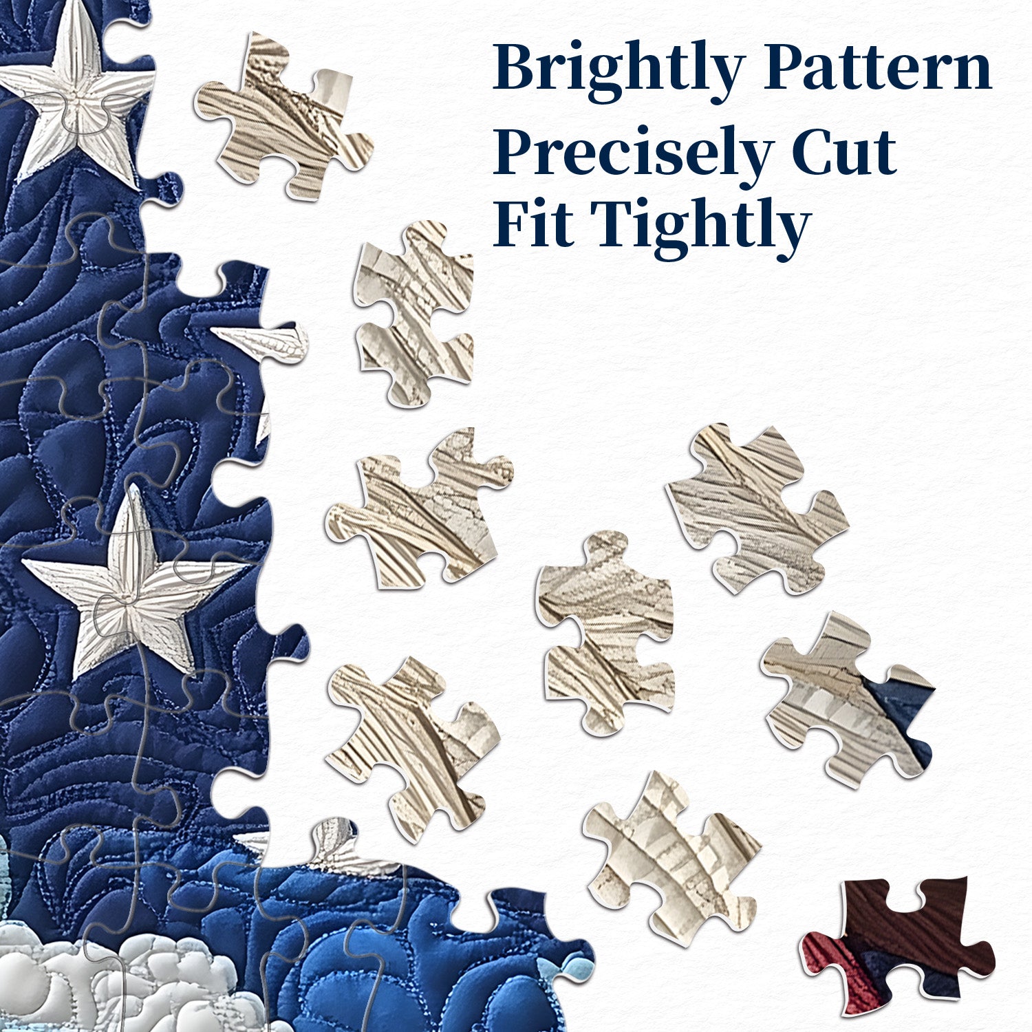 The Quilted Eagle Jigsaw Puzzle 1000 Pieces