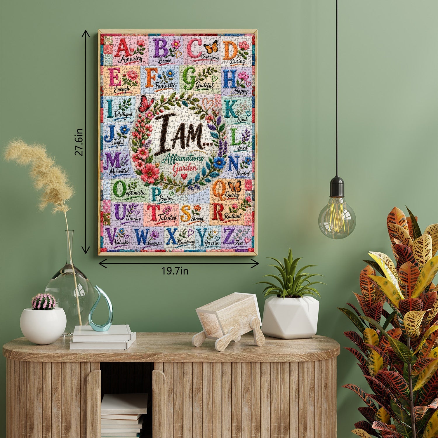 Affirmation Garden Jigsaw Puzzle 1000 Pieces