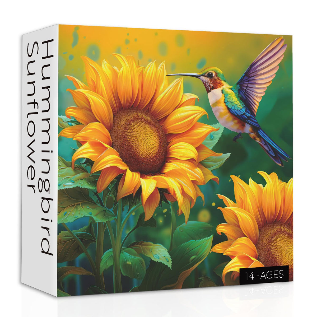 Puzzle en bois de tournesol colibri 1000 pièces