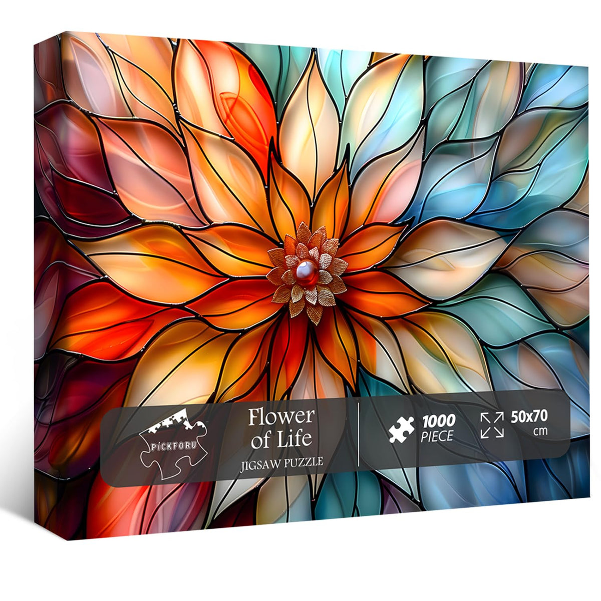 Puzzle en bois de la Fleur de Vie 1000 pièces