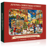 Joyful Christmas Street Jigsaw Puzzle 1000 Pieces