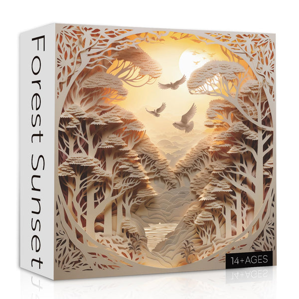Stained Glass Wolves - 1000 Teile - SUNSOUT Puzzle Online Kaufen