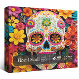 Floral Skull Jigsaw Puzzle 1000 Pieces