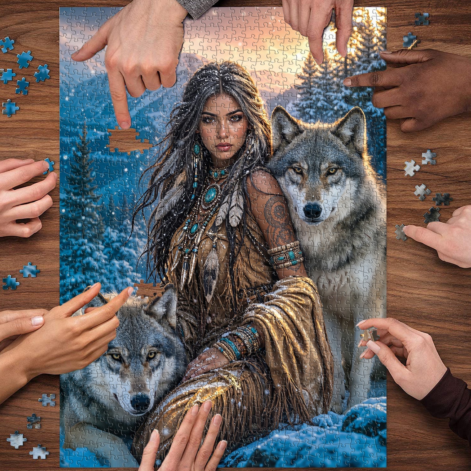 Winter Wolf Soul Jigsaw Puzzle 1000 Piece