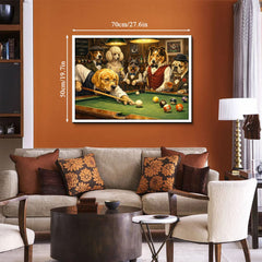Retro Billiards Dog Jigsaw Puzzle 1000 Piece
