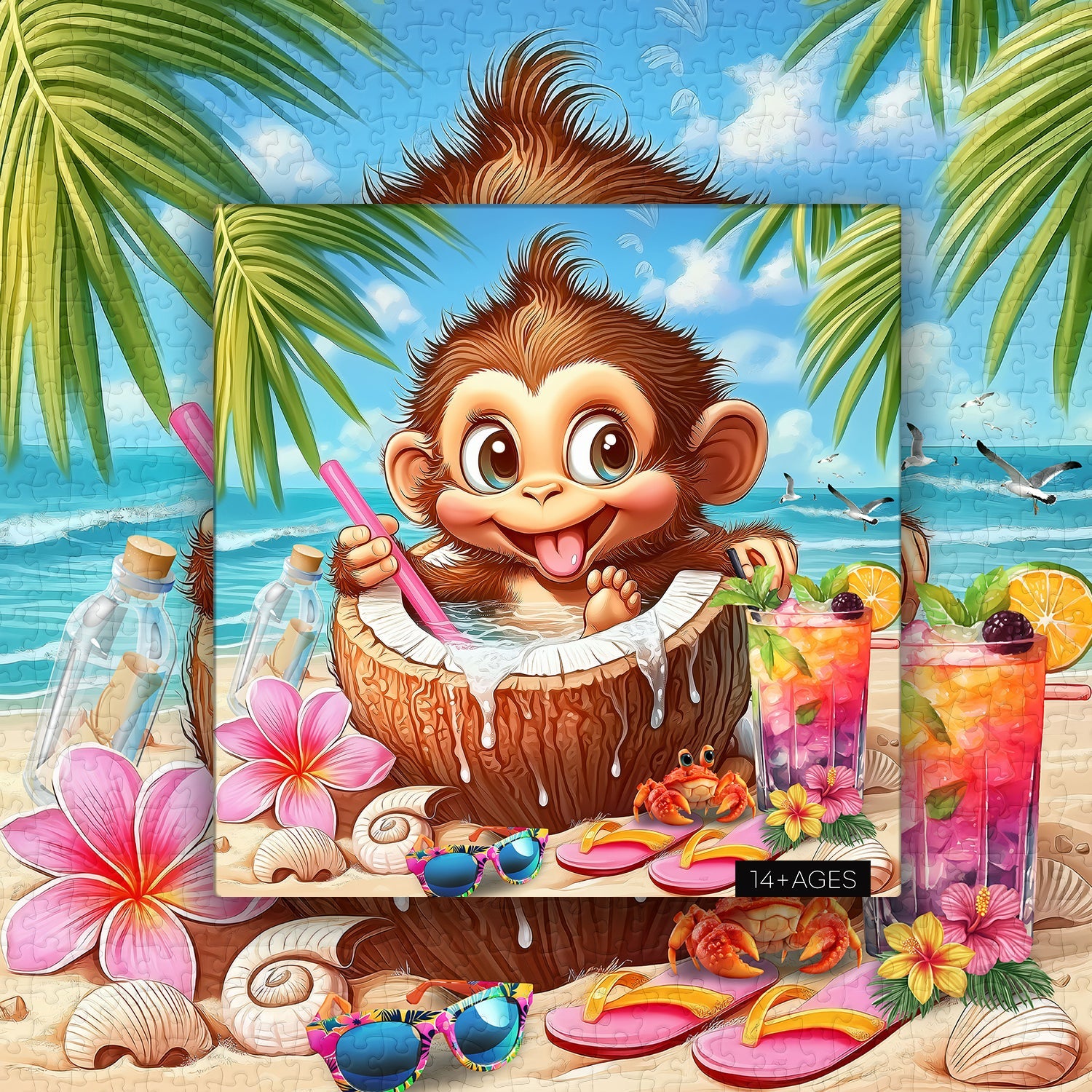 Puzzle de 1000 pièces Rêve de l’île des Singes