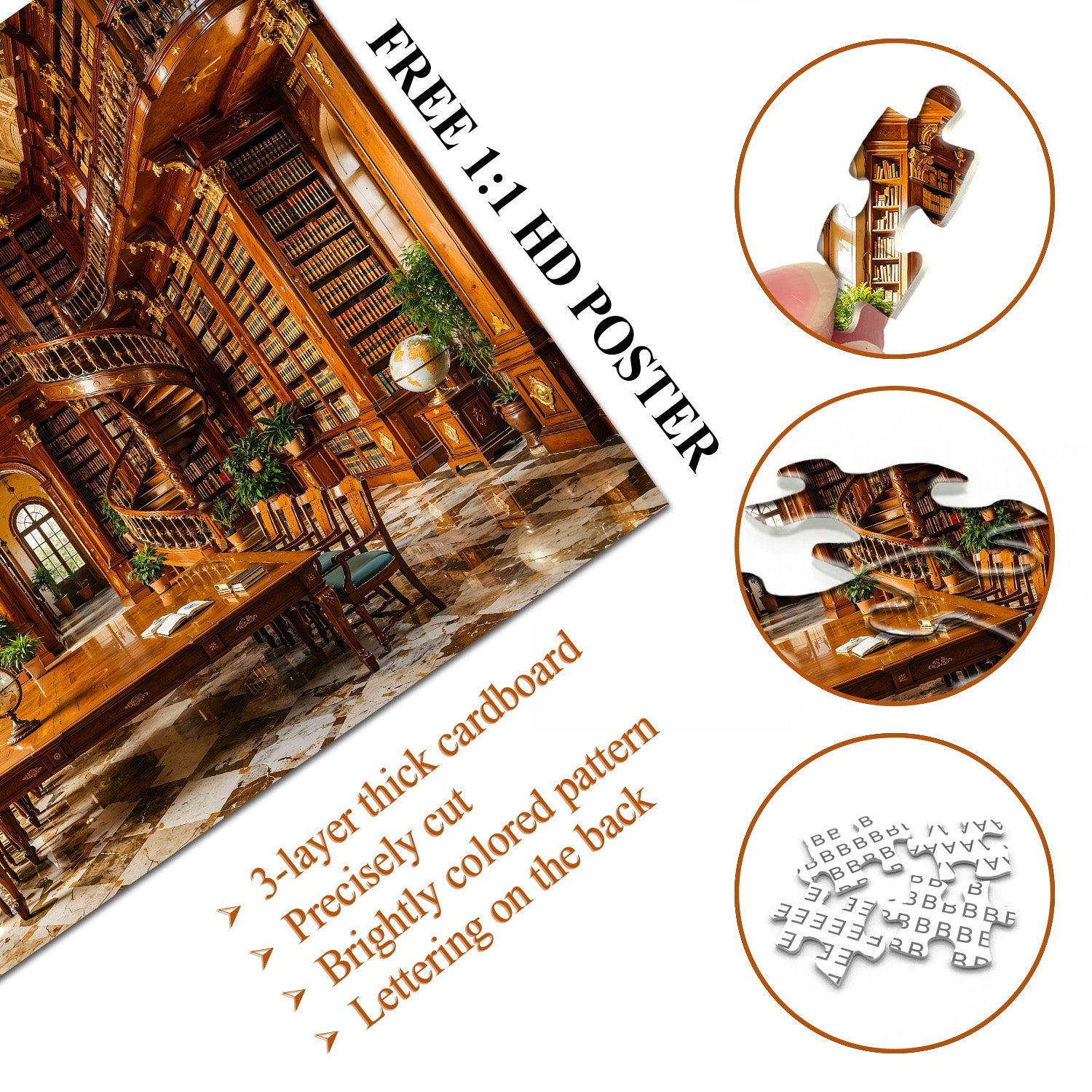 Retro Reading Room Jigsaw Puzzle 1000 Piece
