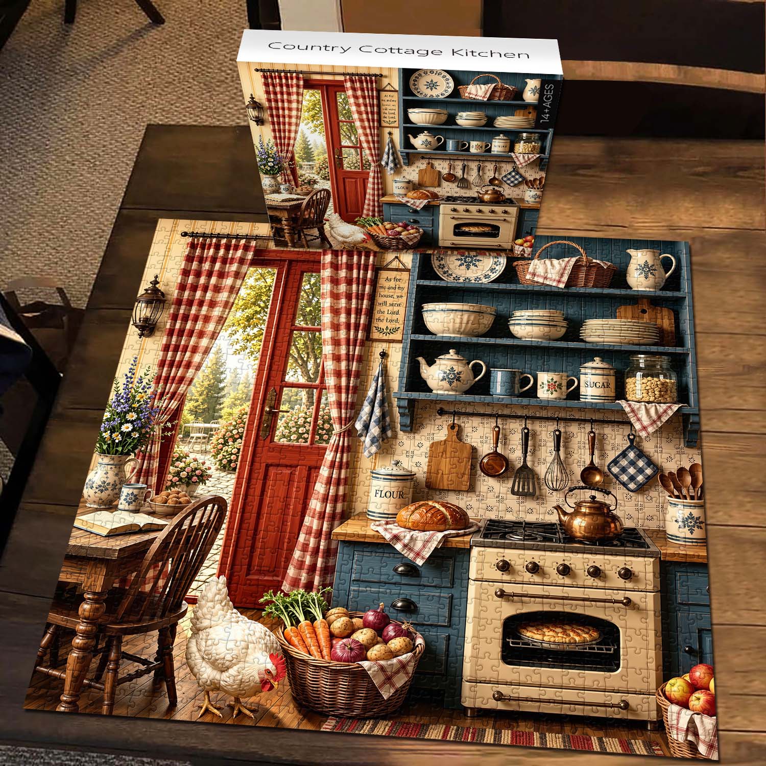 Country Cottage Kitchen Jigsaw Puzzle 1000 Piece