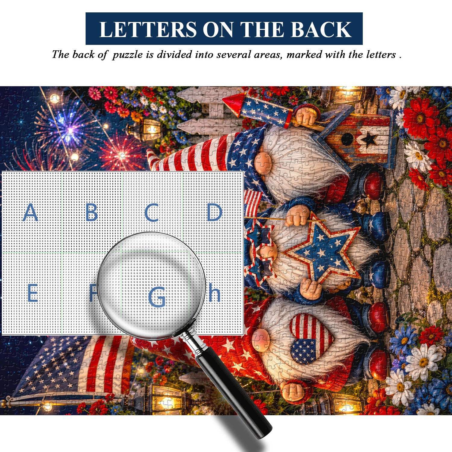 Firework Gnome Celebration Jigsaw Puzzle 1000 Piece