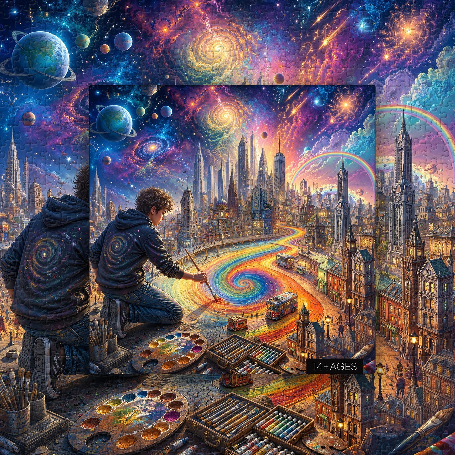 Dream‑Brush City Jigsaw Puzzle 1000 Piece