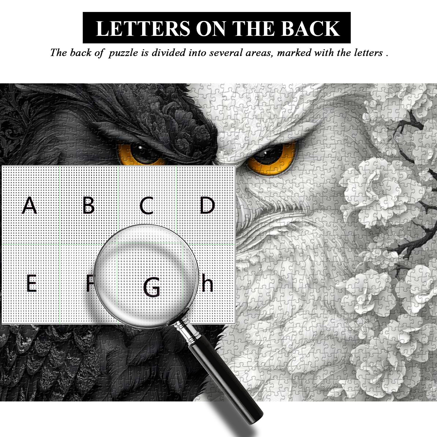 Yin Yang Owl Jigsaw Puzzle 1000 Pieces