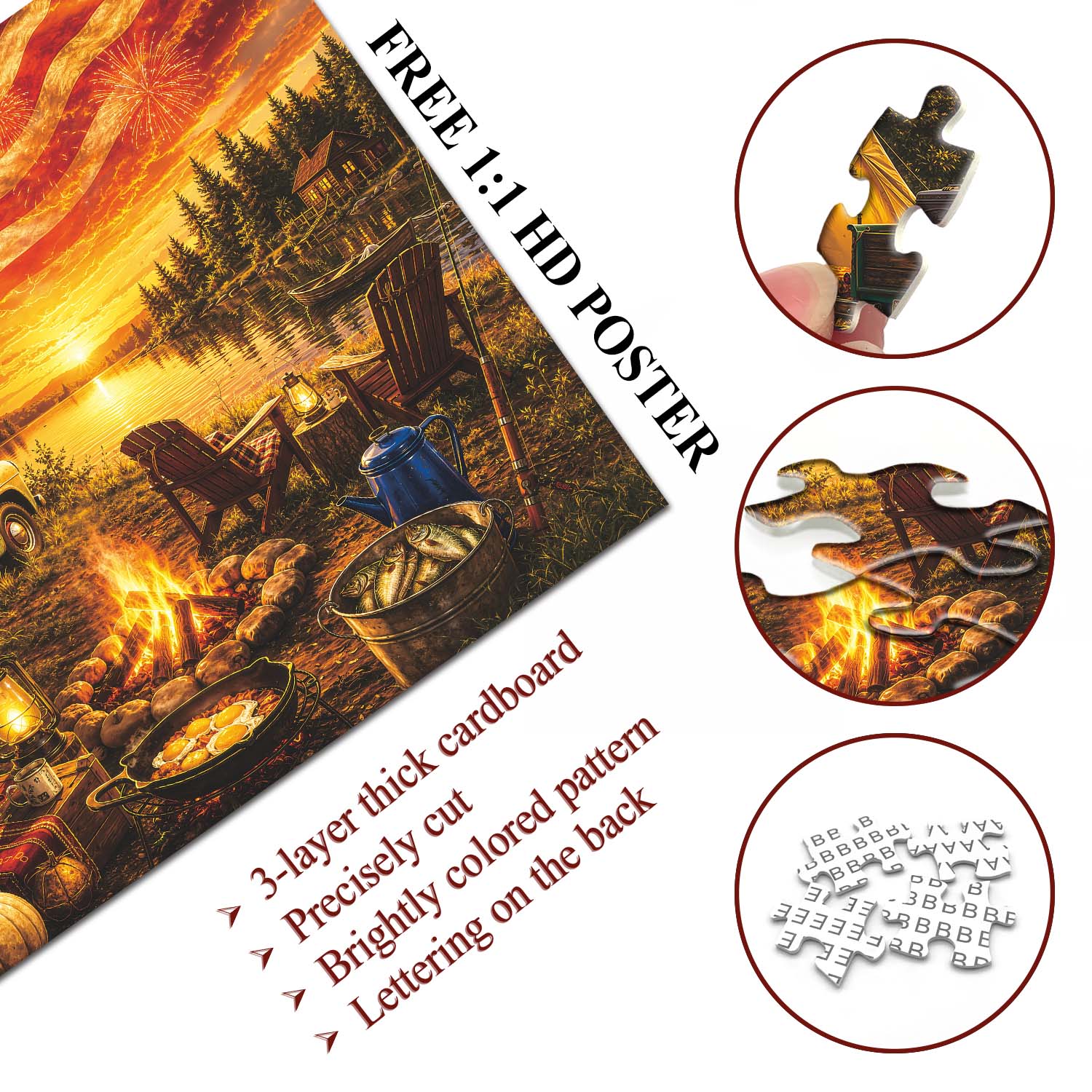 Starlight by the Lake Jigsaw Puzzle 1000 Pieces