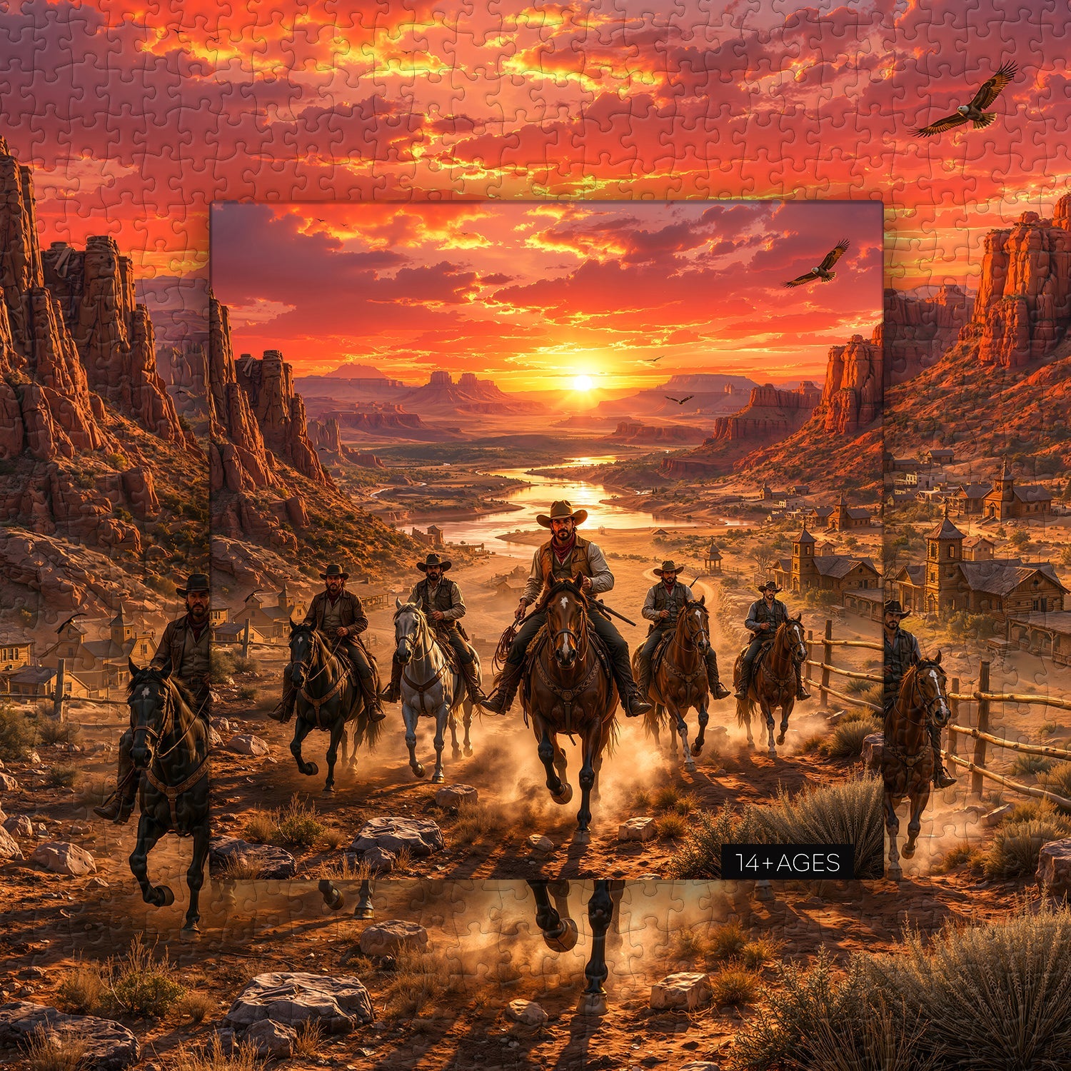 Canyon Riders Jigsaw Puzzle 1000 Piece