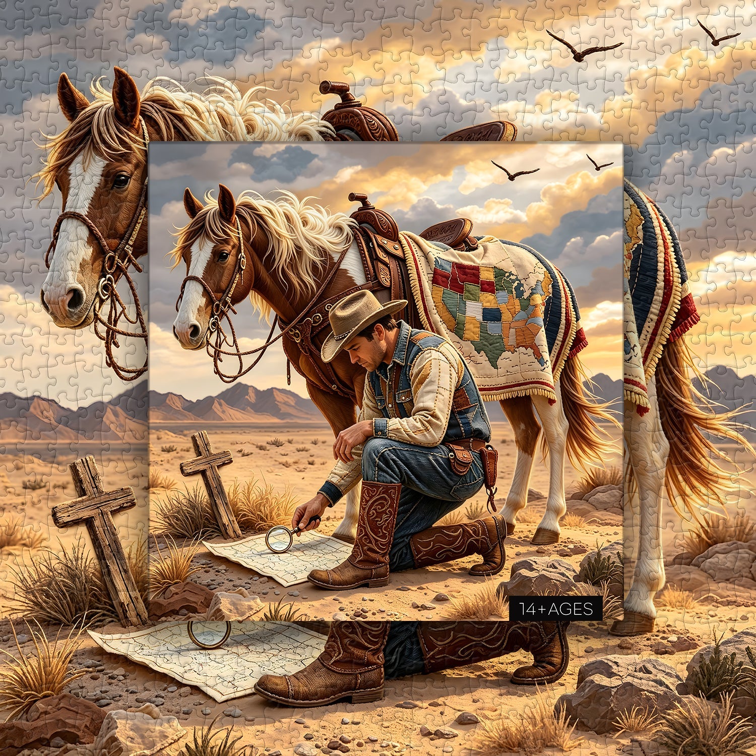 The Desert Prospector Jigsaw Puzzle 1000 Piece