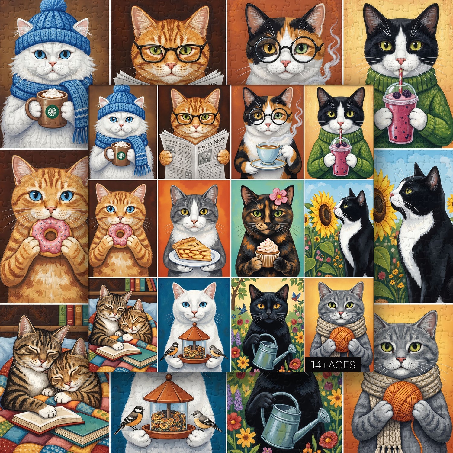 Kitty Leisure Jigsaw Puzzle 1000 Piece