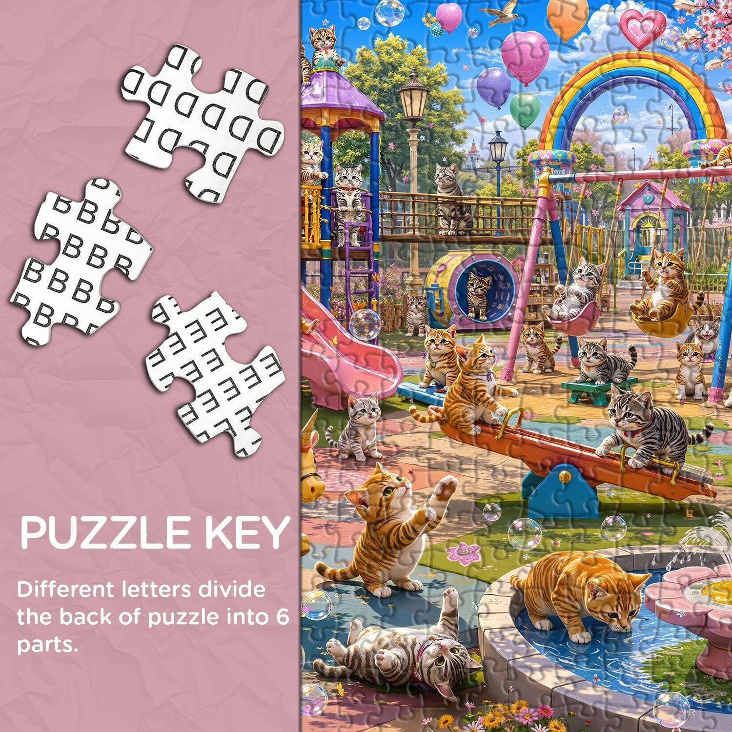 Cat Park Jigsaw Puzzle 1000 Pieces