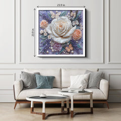 Puzzles en forme de rose ornée 1000 pièces