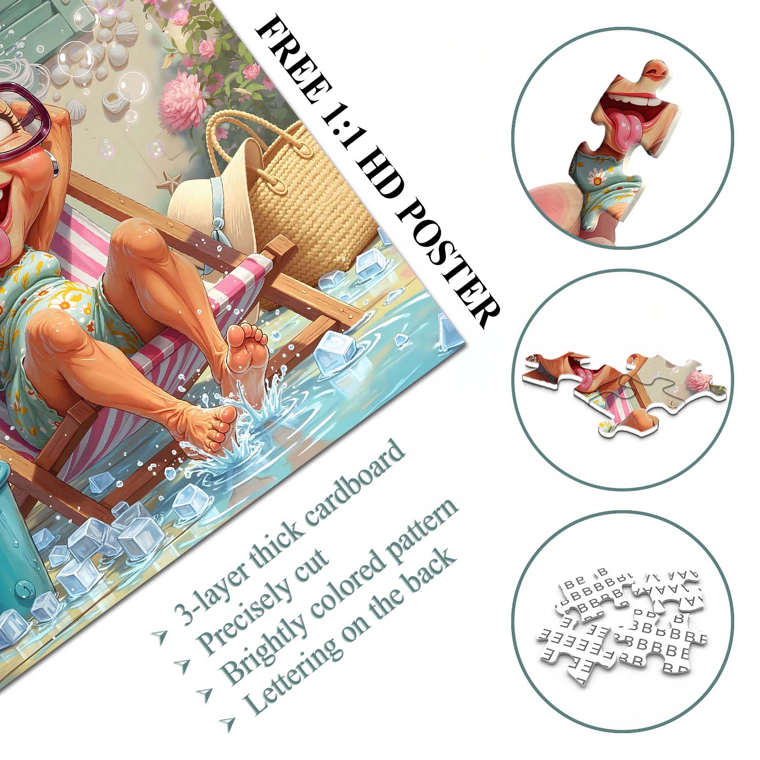 Granny’s Icy Frolic Jigsaw Puzzle 1000 Piece