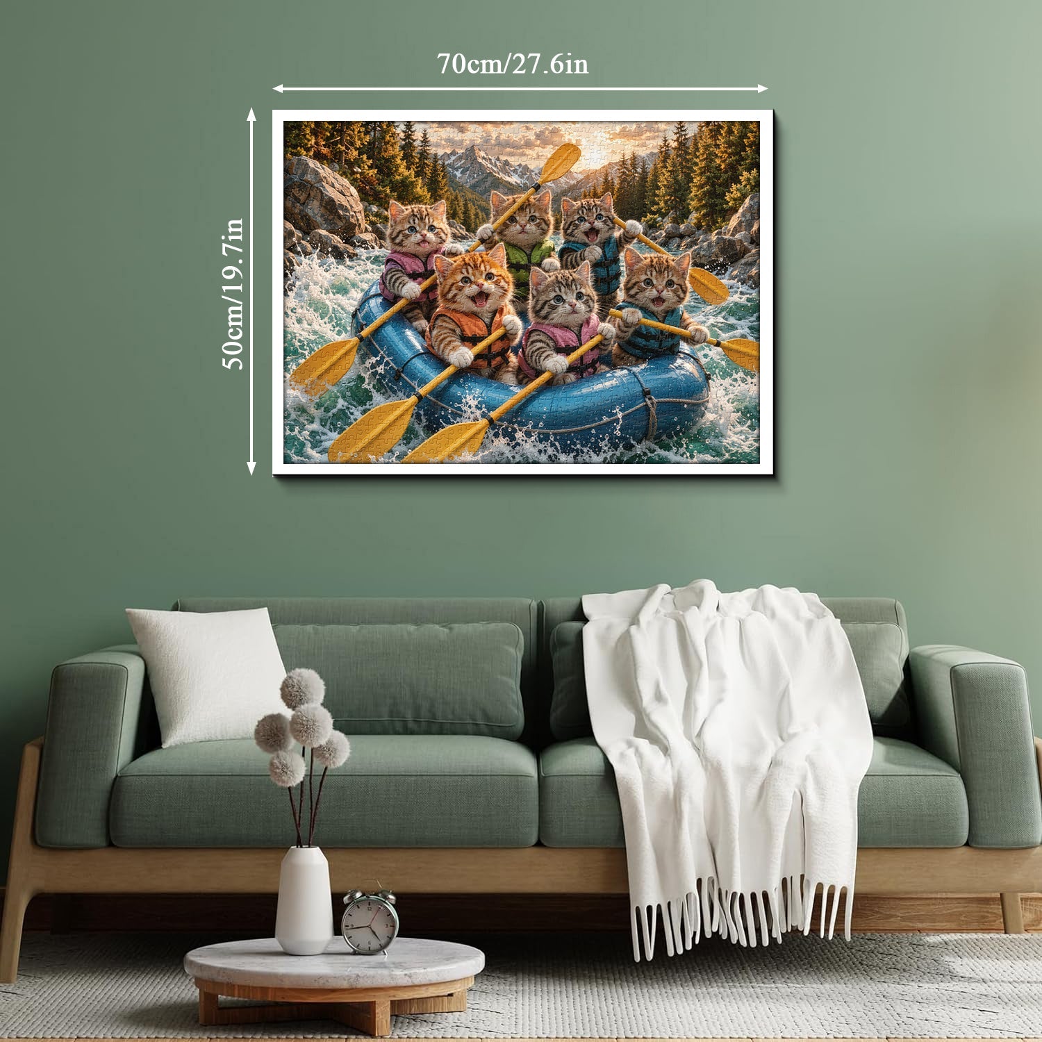 Rafting Kittens Jigsaw Puzzle 1000 Piece