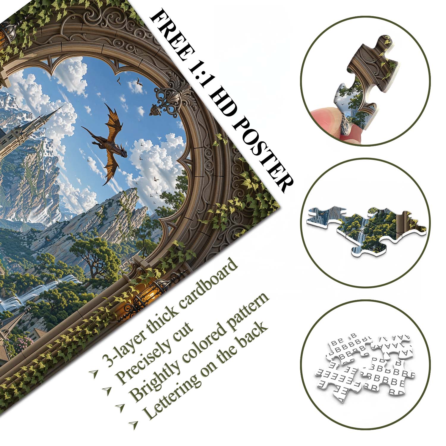 Dragon's Vale Jigsaw Puzzle 1000 Pieces