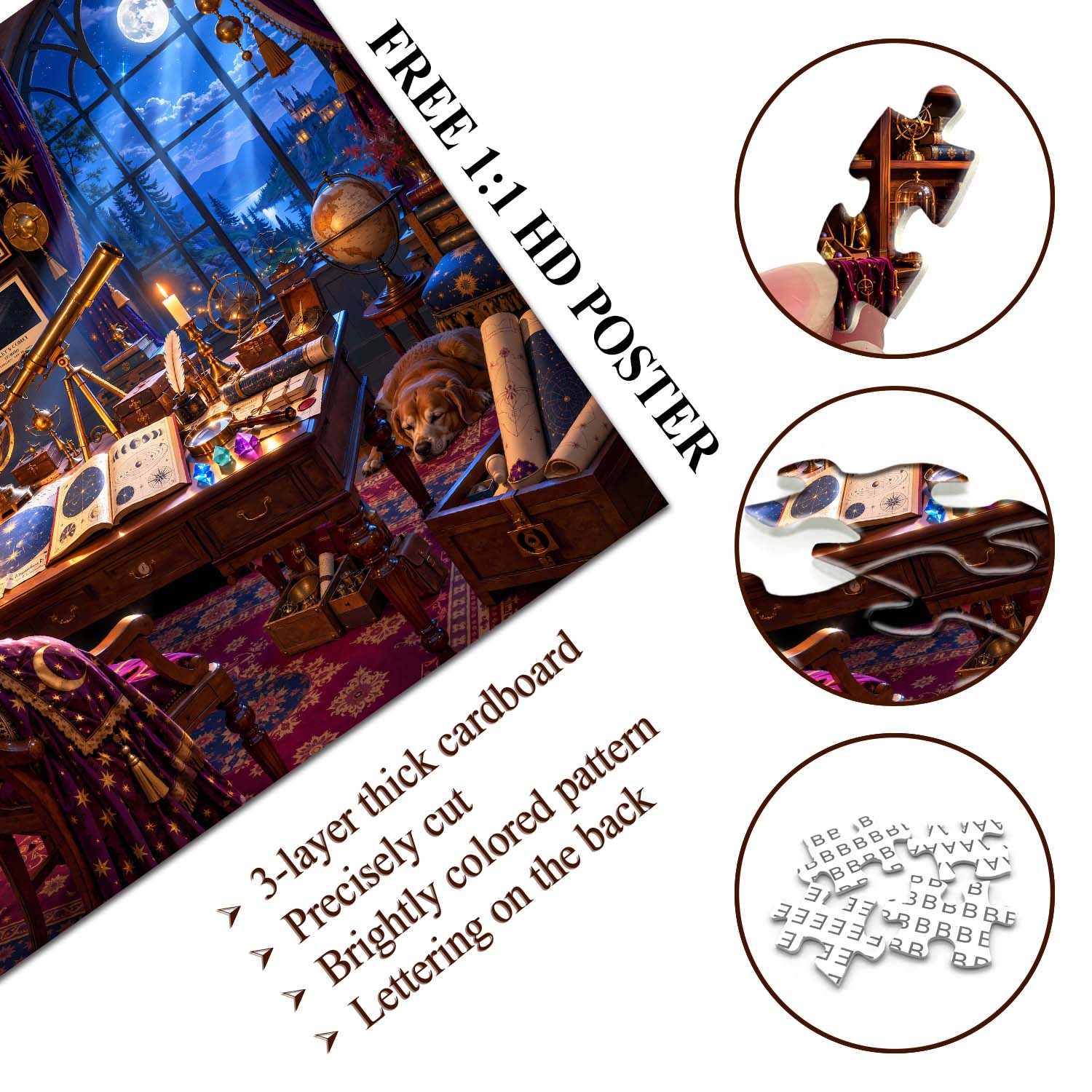 Moonlight Astronomy Studio Jigsaw Puzzle 1000 Pieces
