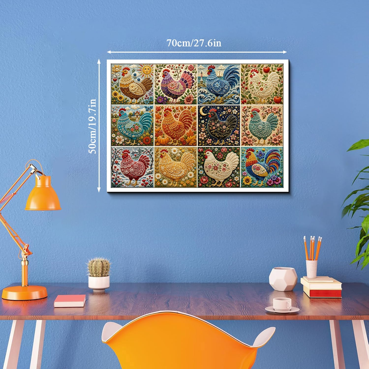 Colorful Fowls Jigsaw Puzzle 1000 Piece