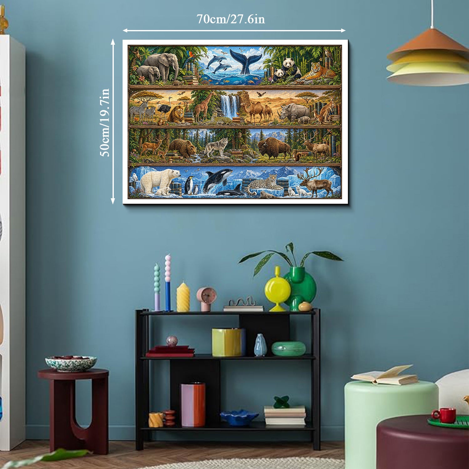 Wildlife Bookshelf Jigsaw Puzzle 1000 Pieces