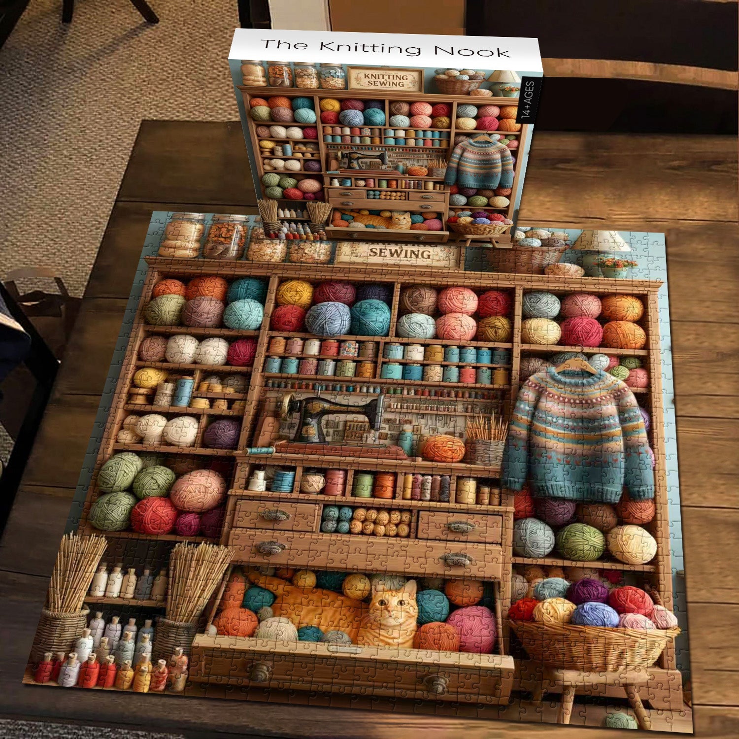 The Knitting Nook Jigsaw Puzzle 1000 Pieces