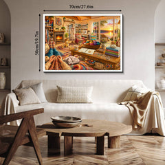 The Weaving Cottage Jigsaw Puzzle 1000 Piece