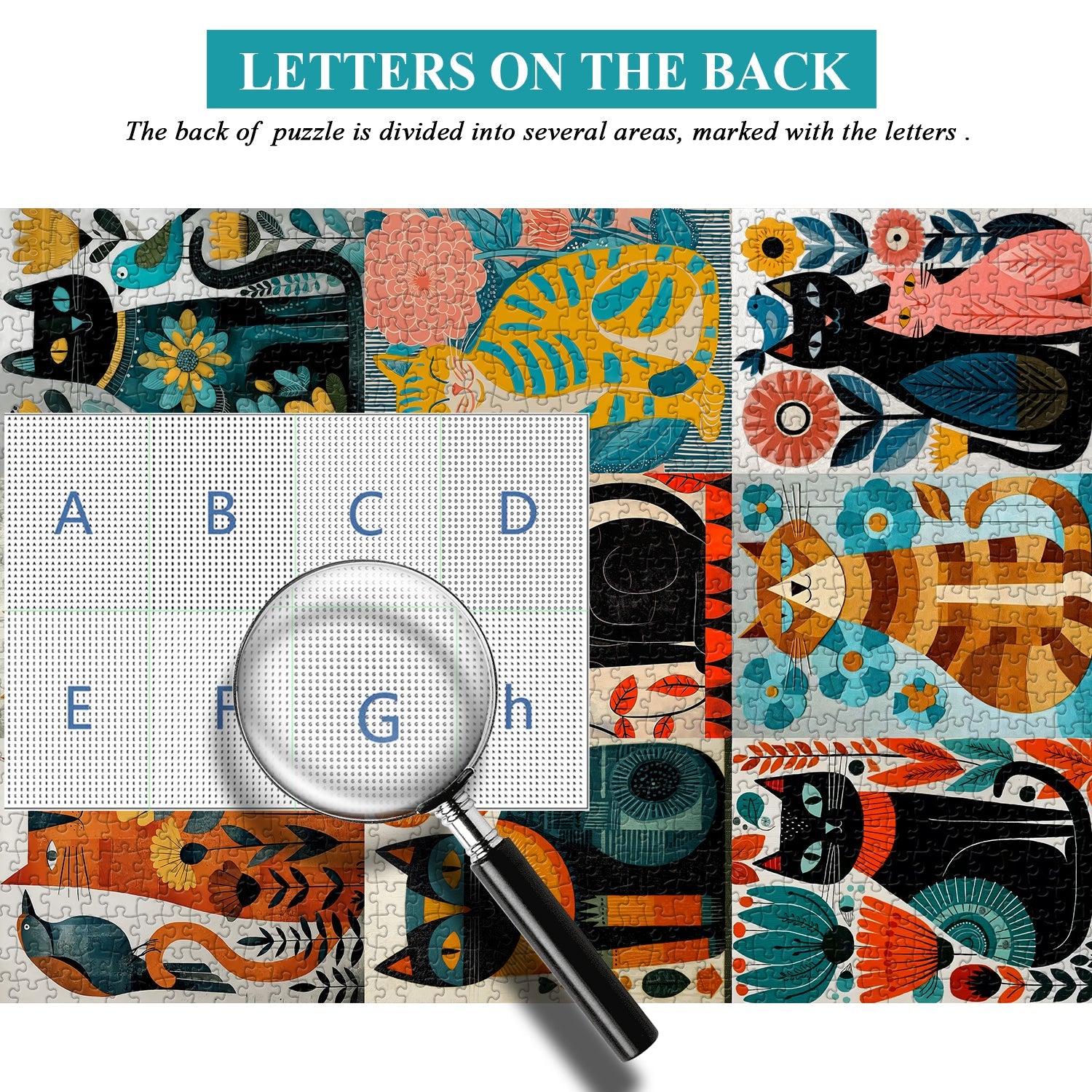 Cat Art Jigsaw Puzzle 1000 Pieces