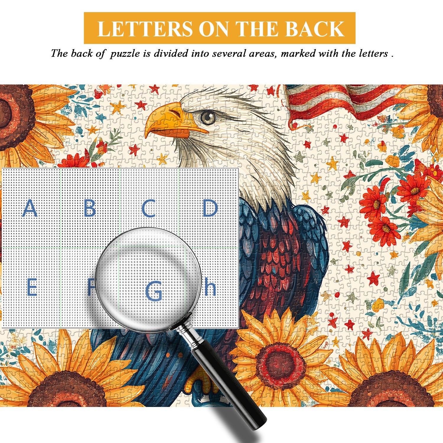 Patriotic Eagle Jigsaw Puzzle 1000 Pieces